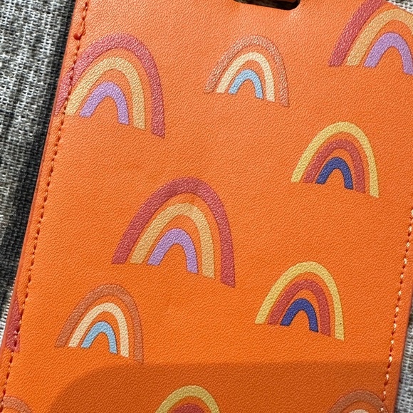 Rainbow multicoloured luggage tag pattern new holiday travel accessories - Picture 8 of 8